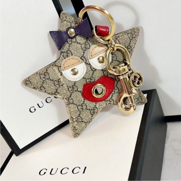 Gucci Accessories - Authentic Gucci Rare Supreme Monogram Baby Star Bag Charm / Keychain